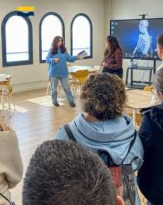 Classe pràctica d'anatomia a iMES Maresme